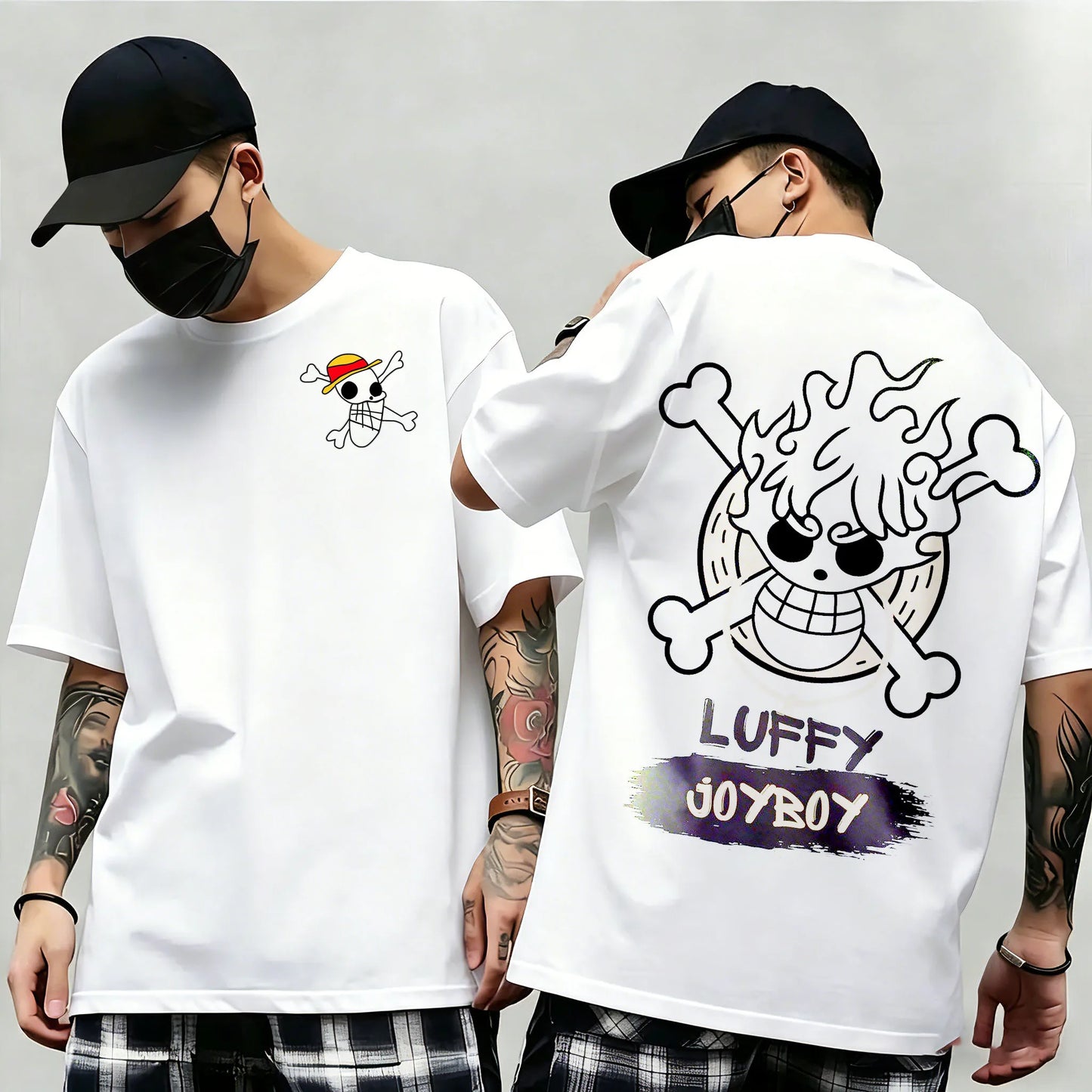 Summer New Arrival: One Piece Pattern T-shirt, unisex, anime print, casual short-sleeved, fashionable streetwear top, Y2K style.