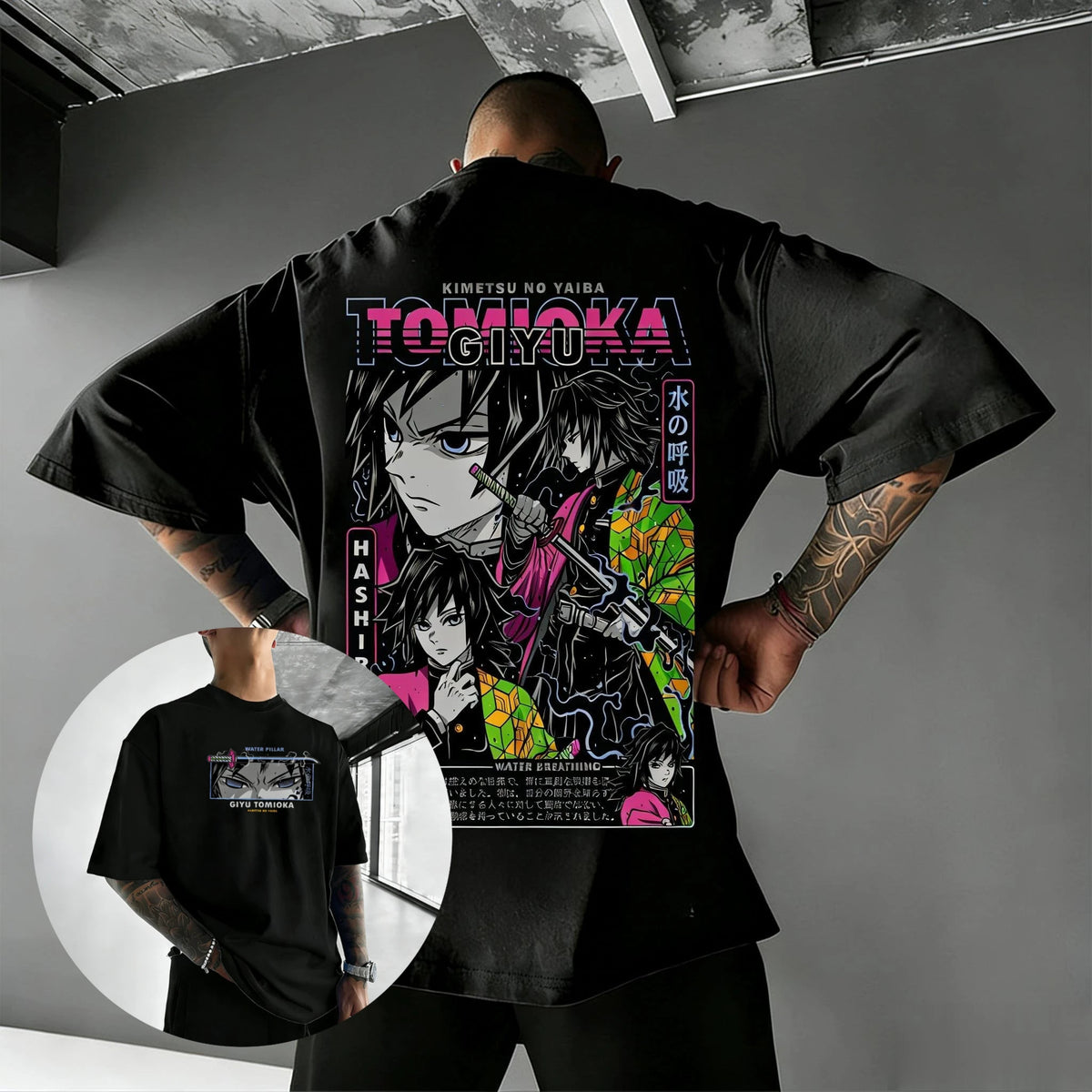 Demon Slayer Giyu Tomioka Anime Graphic T-Shirt – Unisex Summer Casual Tee 2026