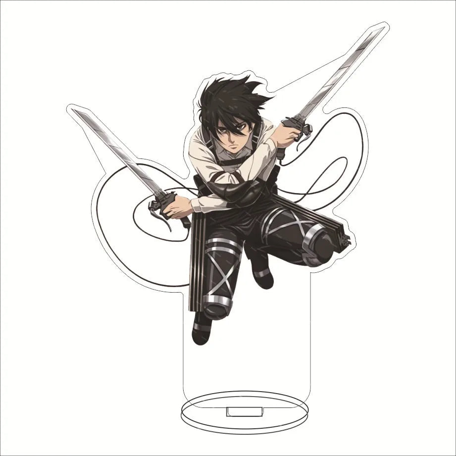 Attack on Titan Acrylic Stand Figure – 16CM Anime Display Stand | Eren, Mikasa, Armin & Conni