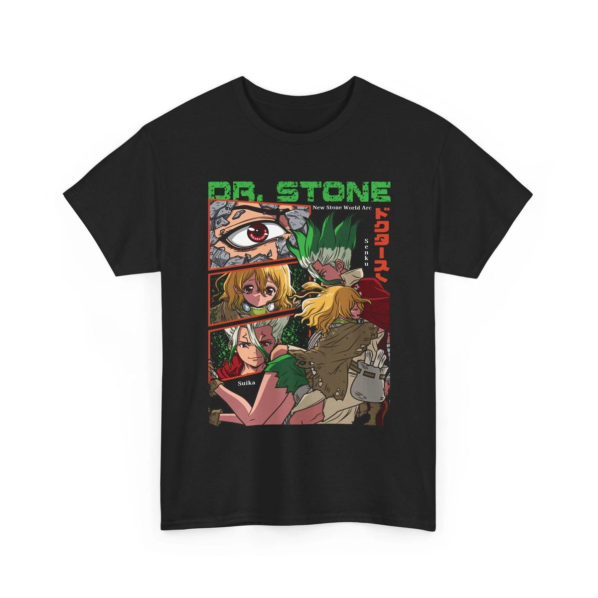 Dr. Stone Senku Ishigami, Taiju Oki & Ryusui Anime T-Shirt – Manga Graphic Tee