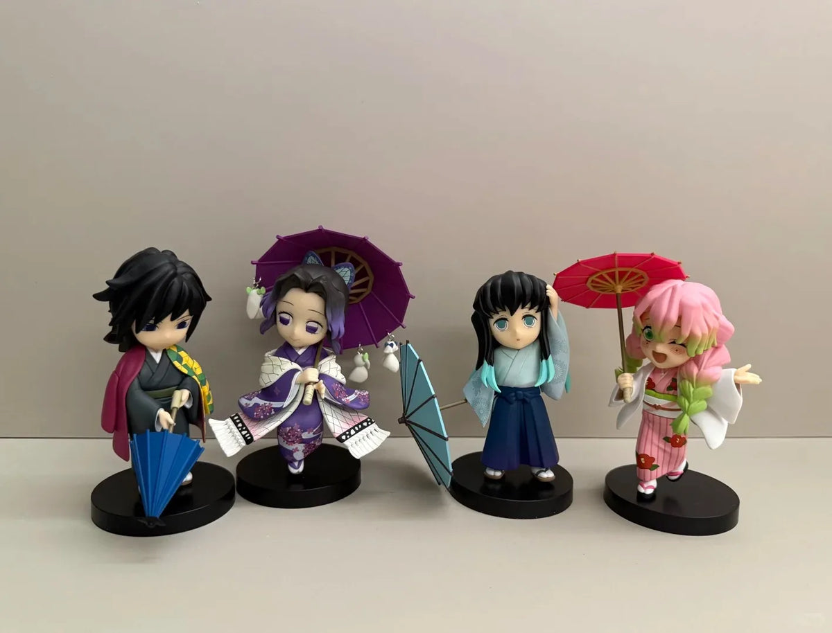 Demon Slayer Shinobu Kocho & Mitsuri Kanroji 15cm Anime Figures – Plum Rain Series Collectible Statues