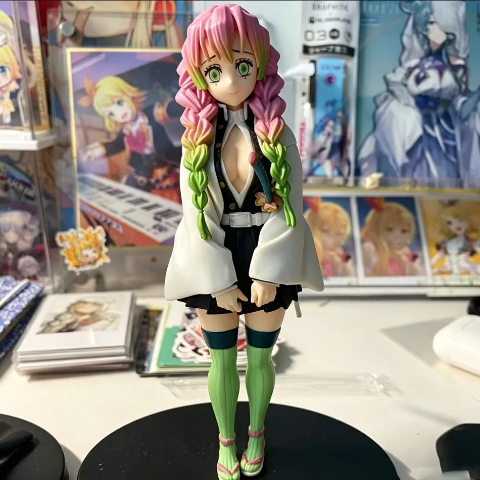 Demon Slayer Tanjiro Kamado & Mitsuri Kanroji Anime Figures – Kizuna Series Collectible Desk Display