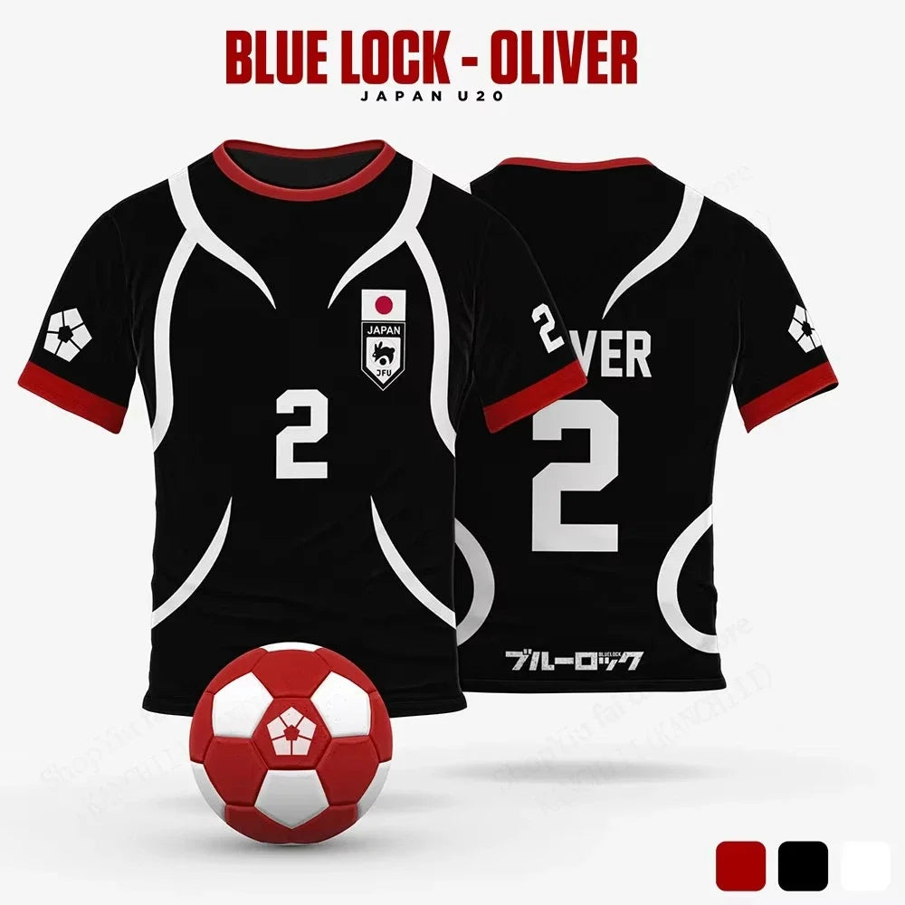 Blue Lock Sae Itoshi Anime Football Jersey – 3D Print Oversized Unisex T-Shirt