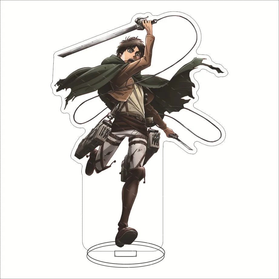 Attack on Titan Acrylic Stand Figure – 16CM Anime Display Stand | Eren, Mikasa, Armin & Conni