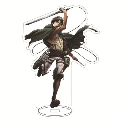 Attack on Titan Acrylic Stand Figure – 16CM Anime Display Stand | Eren, Mikasa, Armin & Conni
