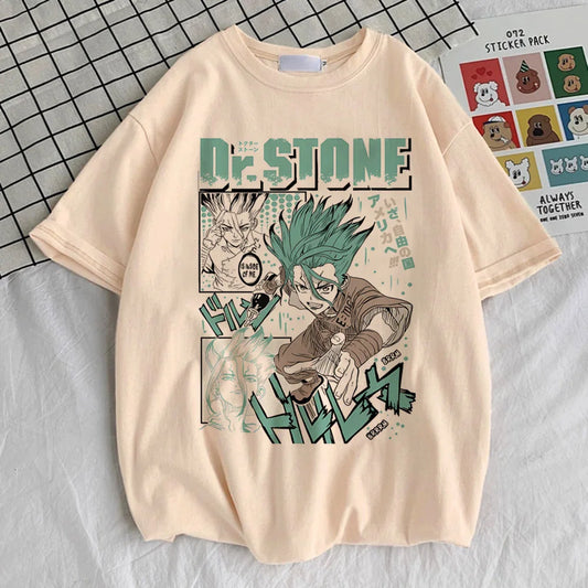 Dr. Stone Anime T-Shirt – Unisex Harajuku Y2K Graphic Streetwear Tee