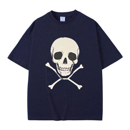 Chainsaw Man Reze Skeleton T-Shirt – Oversized Vintage Anime Streetwear Tee