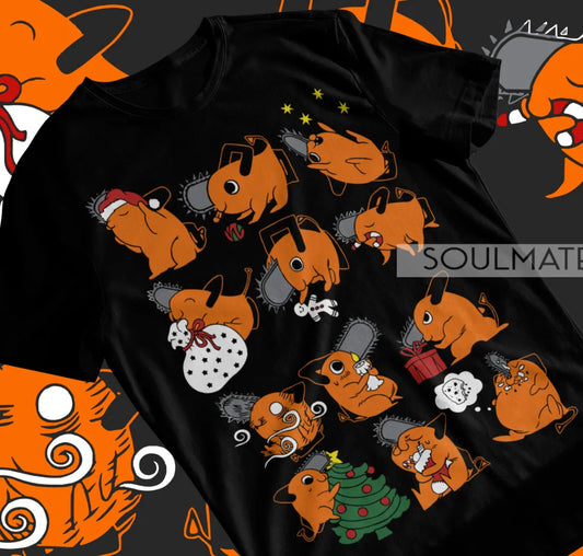 Chainsaw Man Pochita Manga T-Shirt – Cute Anime Graphic Unisex Tee