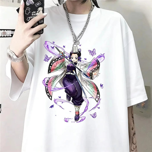 Demon Slayer Shinobu Kocho Anime T-Shirt – Unisex Y2K Harajuku Graphic Tee 2026