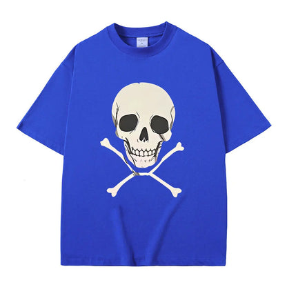 Chainsaw Man Reze Skeleton T-Shirt – Oversized Vintage Anime Streetwear Tee