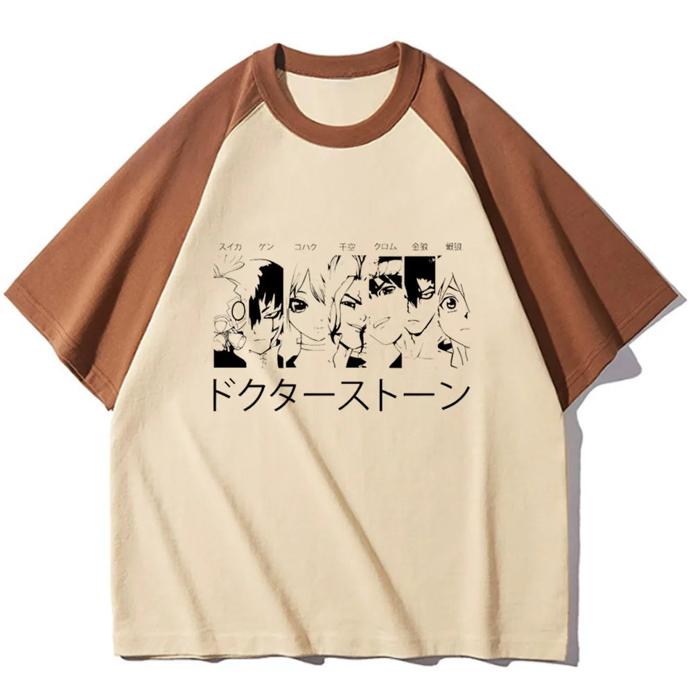Dr. Stone Pastel Anime T-Shirt – Unisex Korean Aesthetic Graphic Tee
