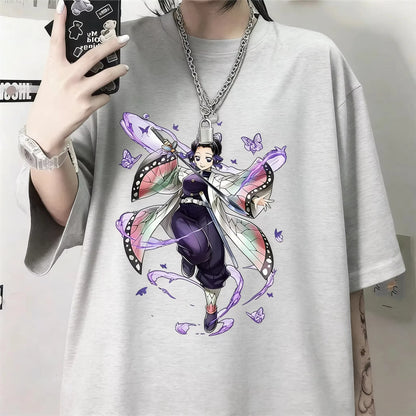 Demon Slayer Shinobu Kocho Anime T-Shirt – Unisex Y2K Harajuku Graphic Tee 2026
