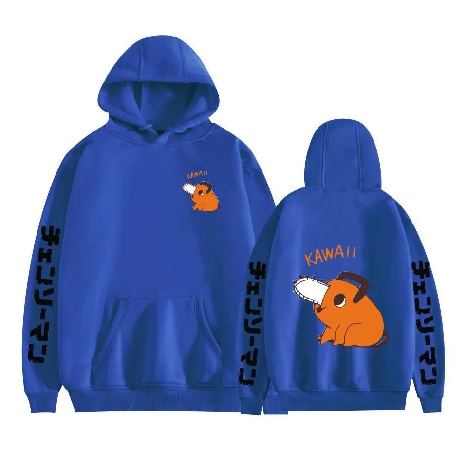 Chainsaw Man Pochita Hoodie – Unisex Harajuku Anime Streetwear Pullover
