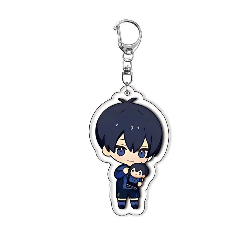 Blue Lock Anime Acrylic Keychain – Isagi, Bachira & Kunigami 6cm Character Pendant