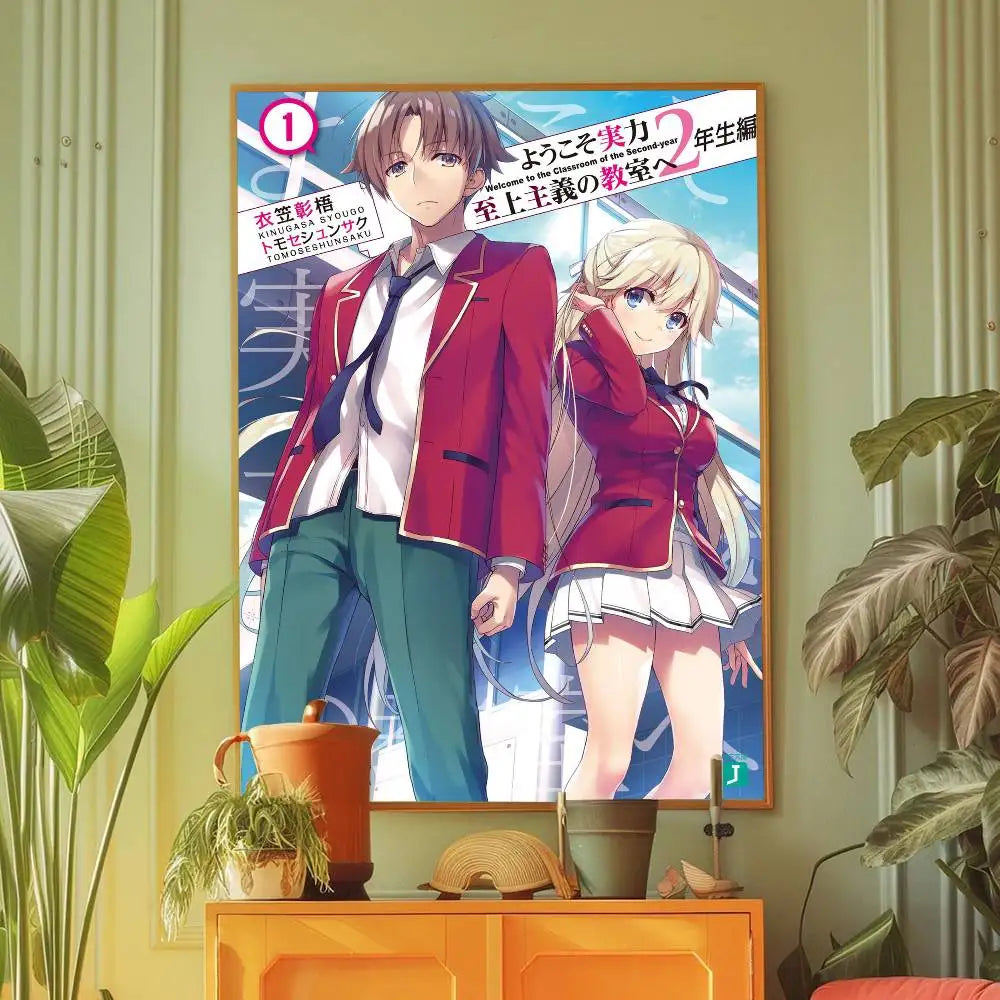 Classroom of the Elite Anime Wall Art – Self-Adhesive Poster Room Decoration