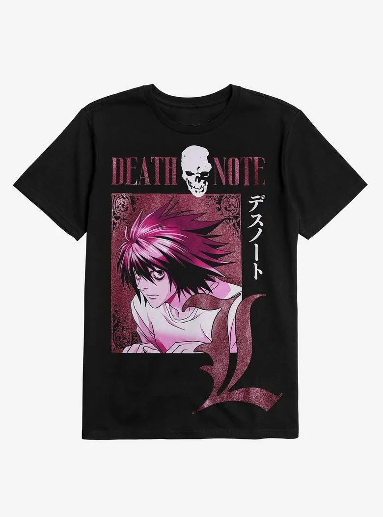 Death Note Y2K Graphic T-Shirt – Casual Anime Streetwear Tee