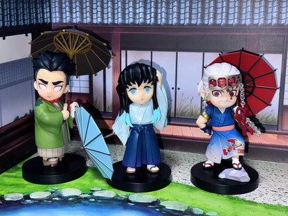 Demon Slayer Shinobu Kocho & Mitsuri Kanroji 15cm Anime Figures – Plum Rain Series Collectible Statues