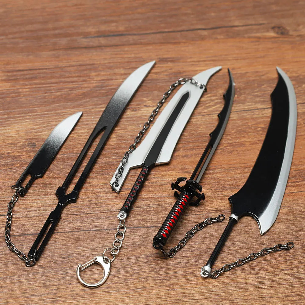 BLEACH: Thousand-Year Blood War Ichigo Zangetsu Keychain – Anime Sword Pendant Keyring