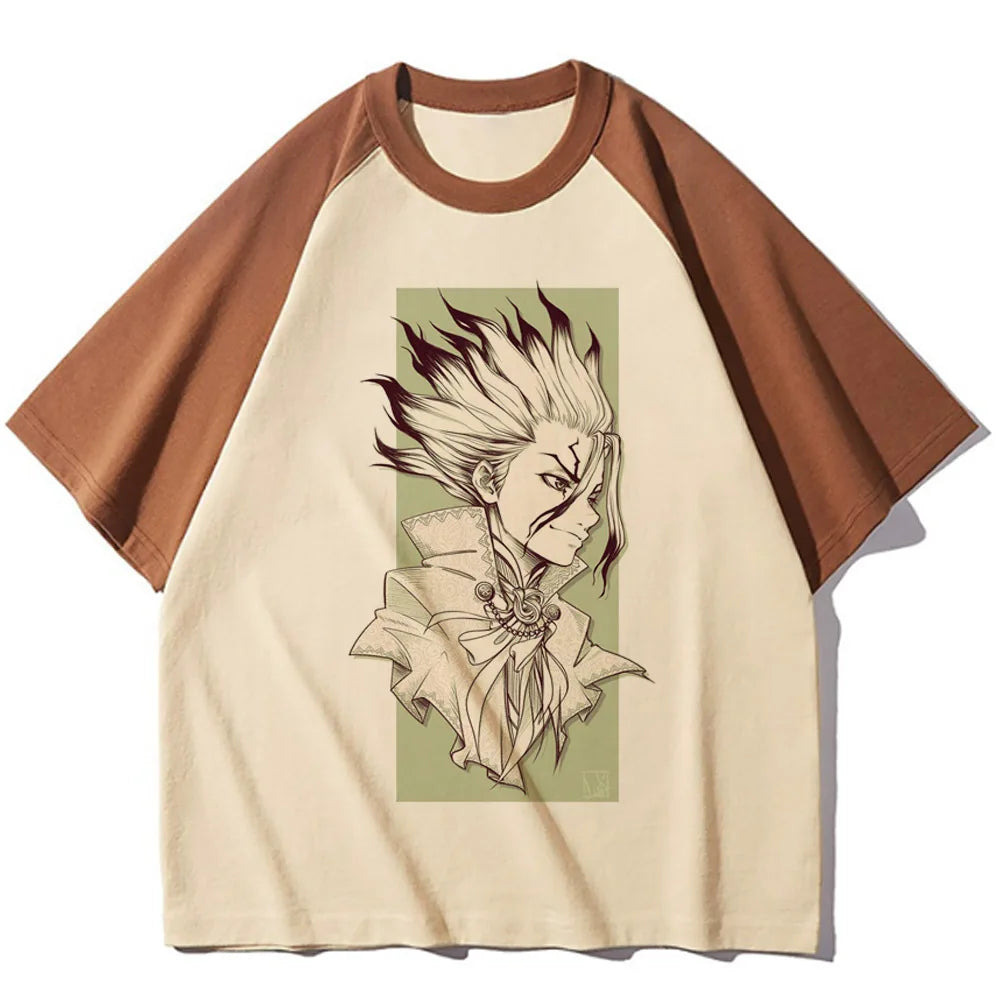 Dr. Stone Pastel Anime T-Shirt – Unisex Korean Aesthetic Graphic Tee