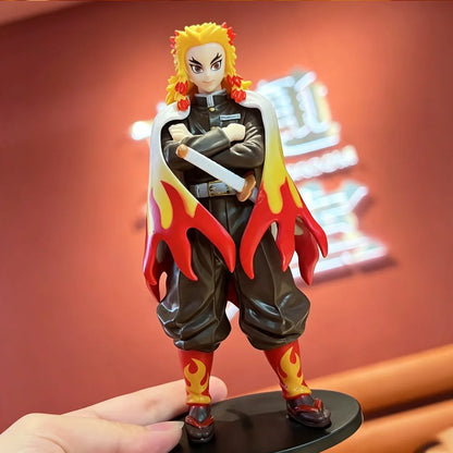 Demon Slayer Tanjiro Kamado & Mitsuri Kanroji Anime Figures – Kizuna Series Collectible Desk Display