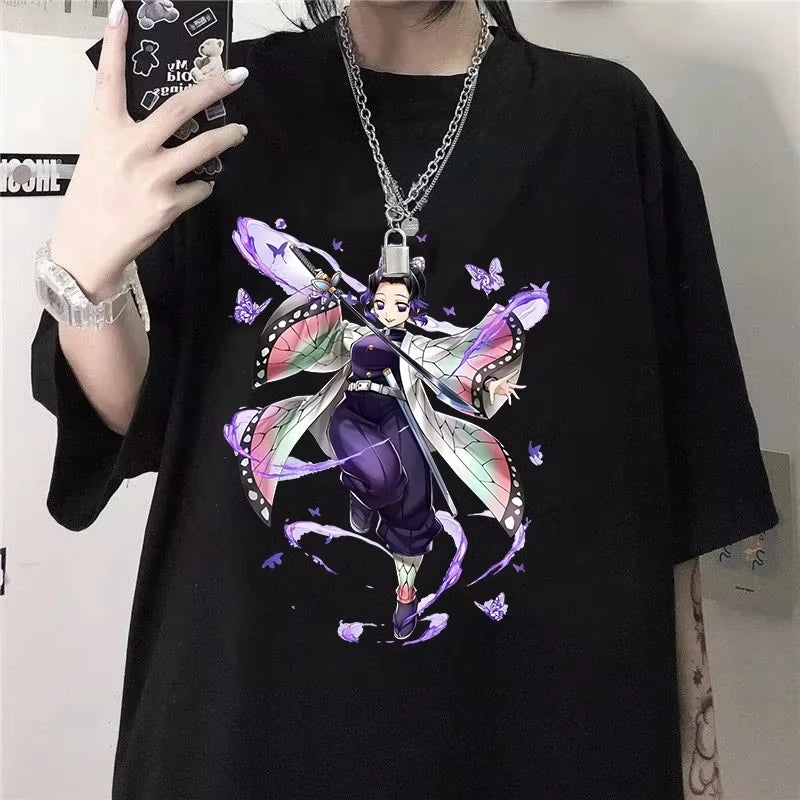 Demon Slayer Shinobu Kocho Anime T-Shirt – Unisex Y2K Harajuku Graphic Tee 2026