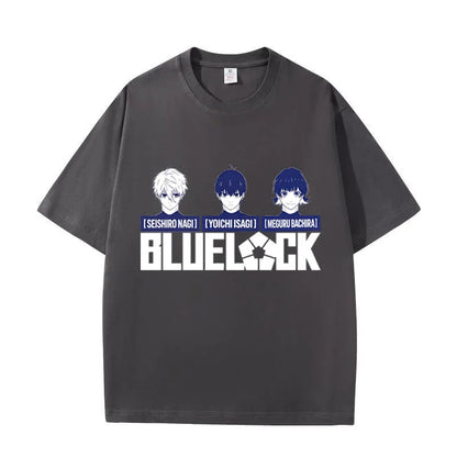 Blue Lock Isagi & Bachira Graphic T-Shirt – Unisex Anime Cotton Streetwear Tee