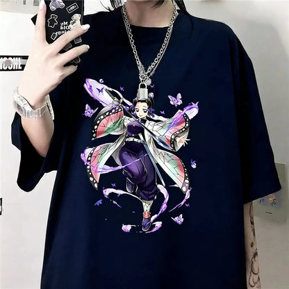 Demon Slayer Shinobu Kocho Anime T-Shirt – Unisex Y2K Harajuku Graphic Tee 2026
