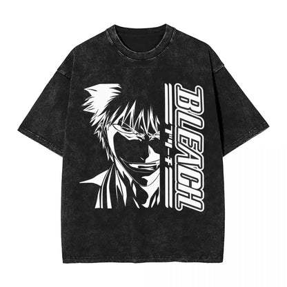BLEACH Kenpachi Zaraki Oversized Graphic T-Shirt – Unisex Anime Streetwear Tee