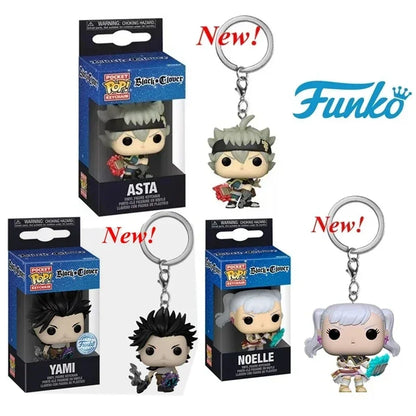 Black Clover Vinyl Figure Keychain – Asta, Noelle & Yami Collectible Anime Keychain with Box