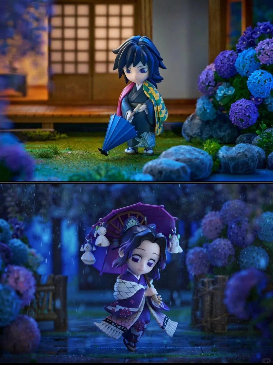 Demon Slayer Shinobu Kocho & Mitsuri Kanroji 15cm Anime Figures – Plum Rain Series Collectible Statues