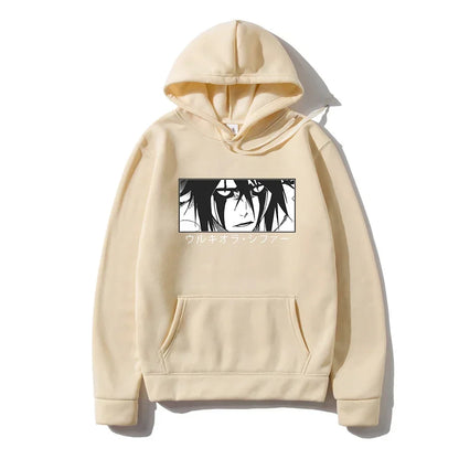 BLEACH Ulquiorra Cifer Gothic Hoodie – Manga Harajuku Anime Streetwear Sweatshirt