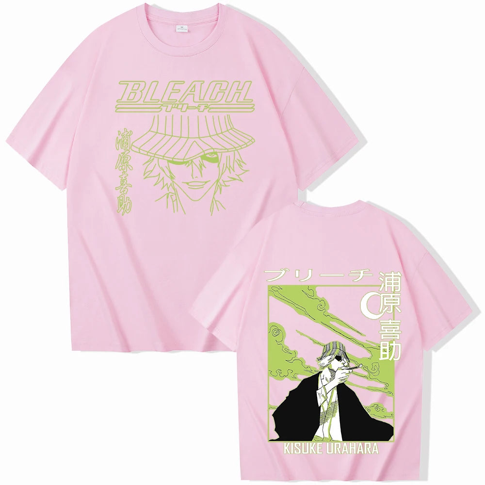 BLEACH Kisuke Urahara Graphic T-Shirt – Unisex Harajuku Anime Streetwear Tee
