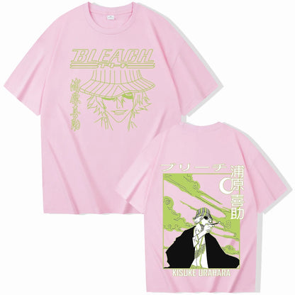 BLEACH Kisuke Urahara Graphic T-Shirt – Unisex Harajuku Anime Streetwear Tee