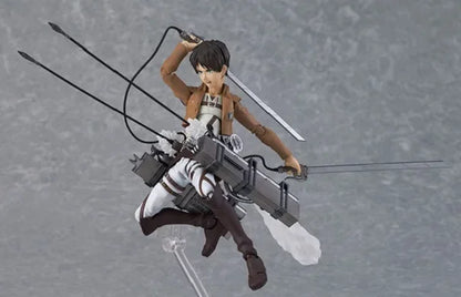 Anime Attack on Titan Mikasa Ackerman 203 Eren Jaeger 207 Rivaille 213 Dolls PVC Action Figure Collective Toy