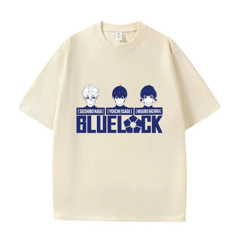 Blue Lock Isagi & Bachira Graphic T-Shirt – Unisex Anime Cotton Streetwear Tee