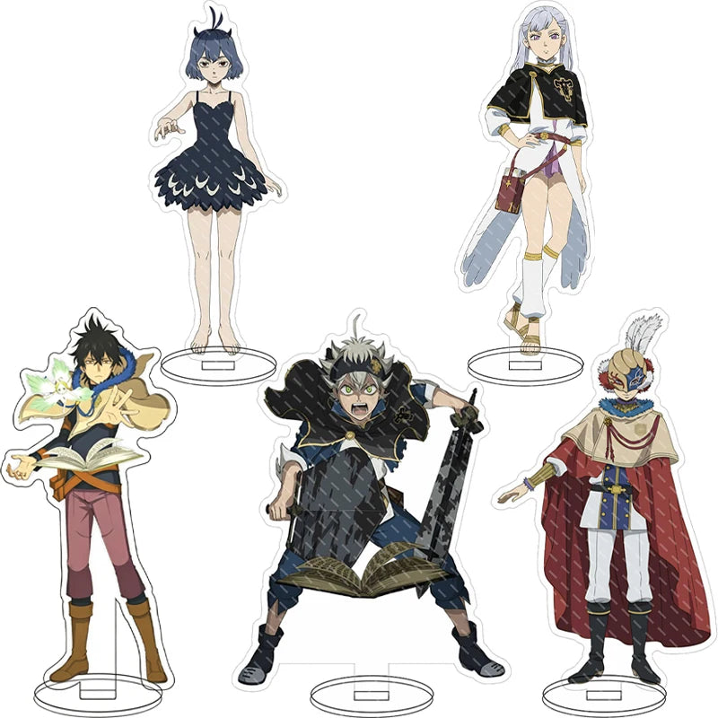 Black Clover Acrylic Stand Figure – 16CM Anime Display Stand | Asta, Yuno, Noelle & Yami