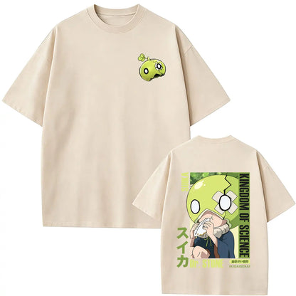 Dr. Stone Suika Anime T-Shirt – Unisex Oversized Vintage Manga Graphic Tee