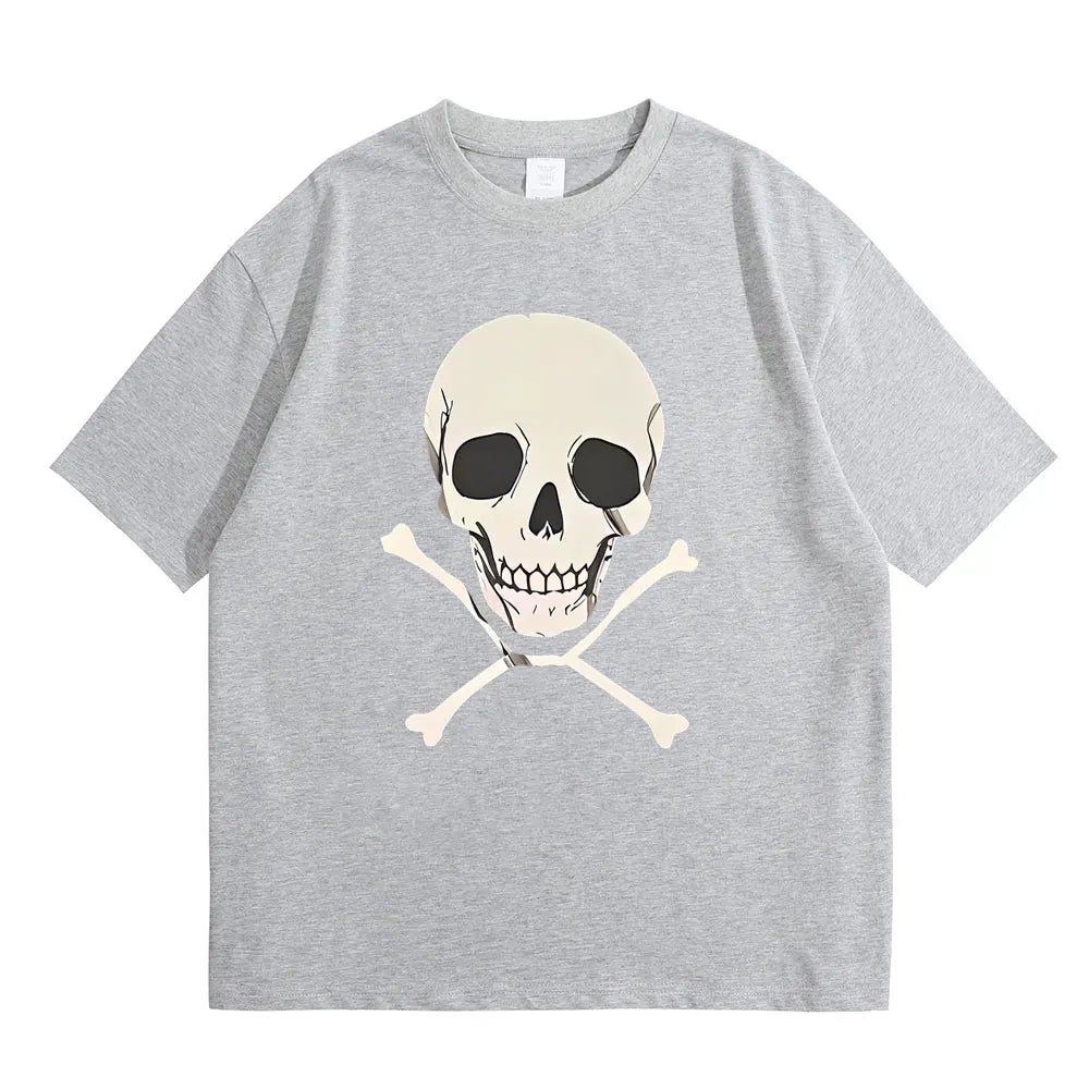 Chainsaw Man Reze Skeleton T-Shirt – Oversized Vintage Anime Streetwear Tee