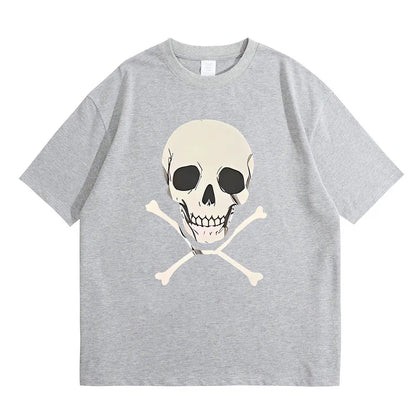 Chainsaw Man Reze Skeleton T-Shirt – Oversized Vintage Anime Streetwear Tee