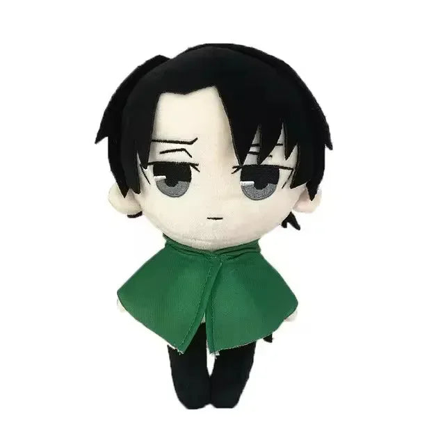 Attack on Titan Plush Doll – Levi, Eren & Mikasa Kawaii Stuffed Anime Plush Toy