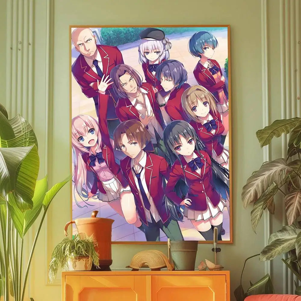 Classroom of the Elite Anime Wall Art – Self-Adhesive Poster Room Decoration