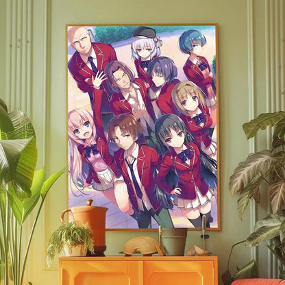 Classroom of the Elite Anime Wall Art – Self-Adhesive Poster Room Decoration