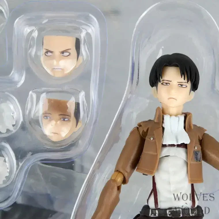 Anime Attack on Titan Mikasa Ackerman 203 Eren Jaeger 207 Rivaille 213 Dolls PVC Action Figure Collective Toy