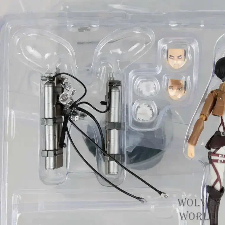 Anime Attack on Titan Mikasa Ackerman 203 Eren Jaeger 207 Rivaille 213 Dolls PVC Action Figure Collective Toy