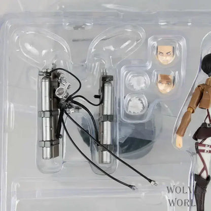 Anime Attack on Titan Mikasa Ackerman 203 Eren Jaeger 207 Rivaille 213 Dolls PVC Action Figure Collective Toy