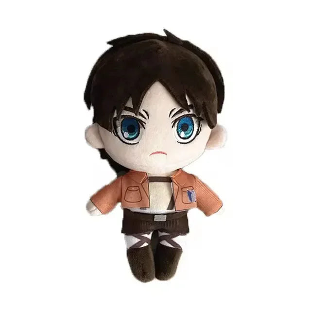 Attack on Titan Plush Doll – Levi, Eren & Mikasa Kawaii Stuffed Anime Plush Toy
