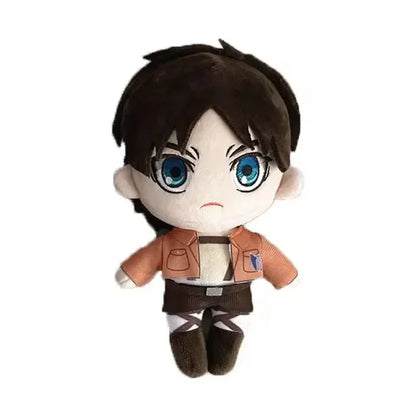 Attack on Titan Plush Doll – Levi, Eren & Mikasa Kawaii Stuffed Anime Plush Toy