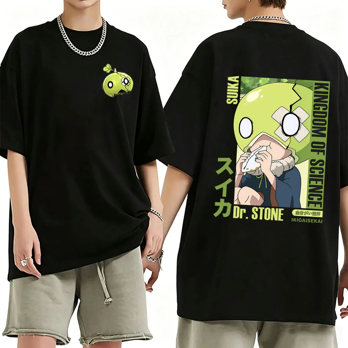 Dr. Stone Suika Anime T-Shirt – Unisex Oversized Vintage Manga Graphic Tee