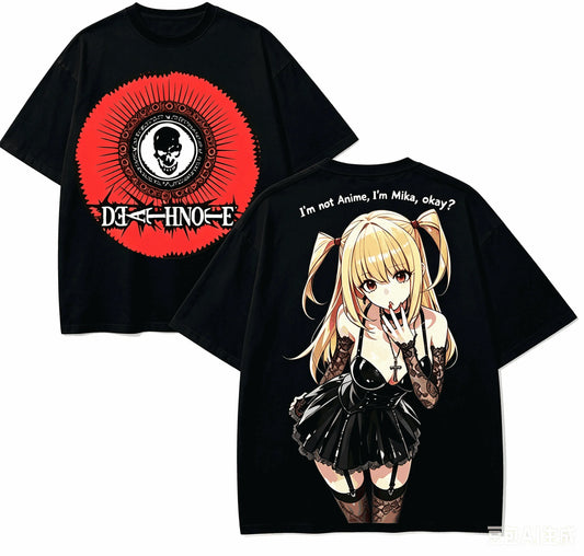 Death Note Oversized T-Shirt – Unisex Harajuku Anime High-Street Tee