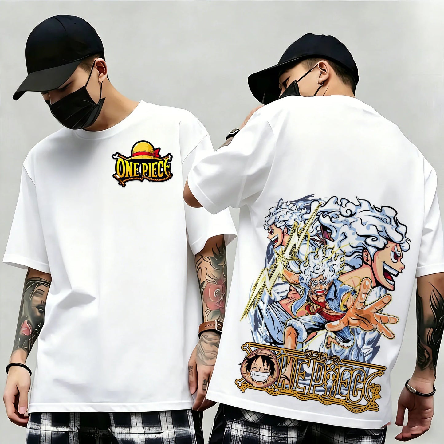 Summer New Arrival: One Piece Pattern T-shirt, unisex, anime print, casual short-sleeved, fashionable streetwear top, Y2K style.